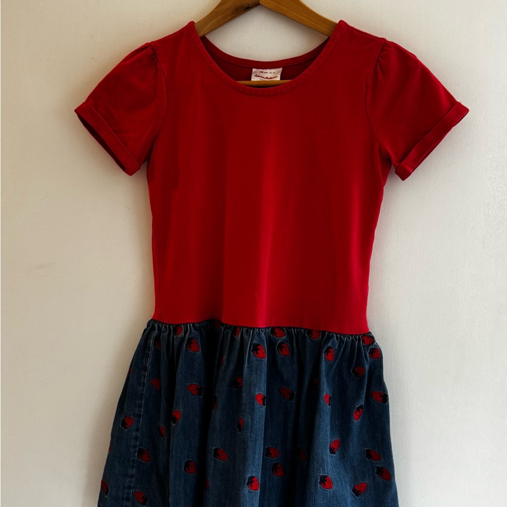 Hanna Andersson Red Fit and Flare Casual Dress